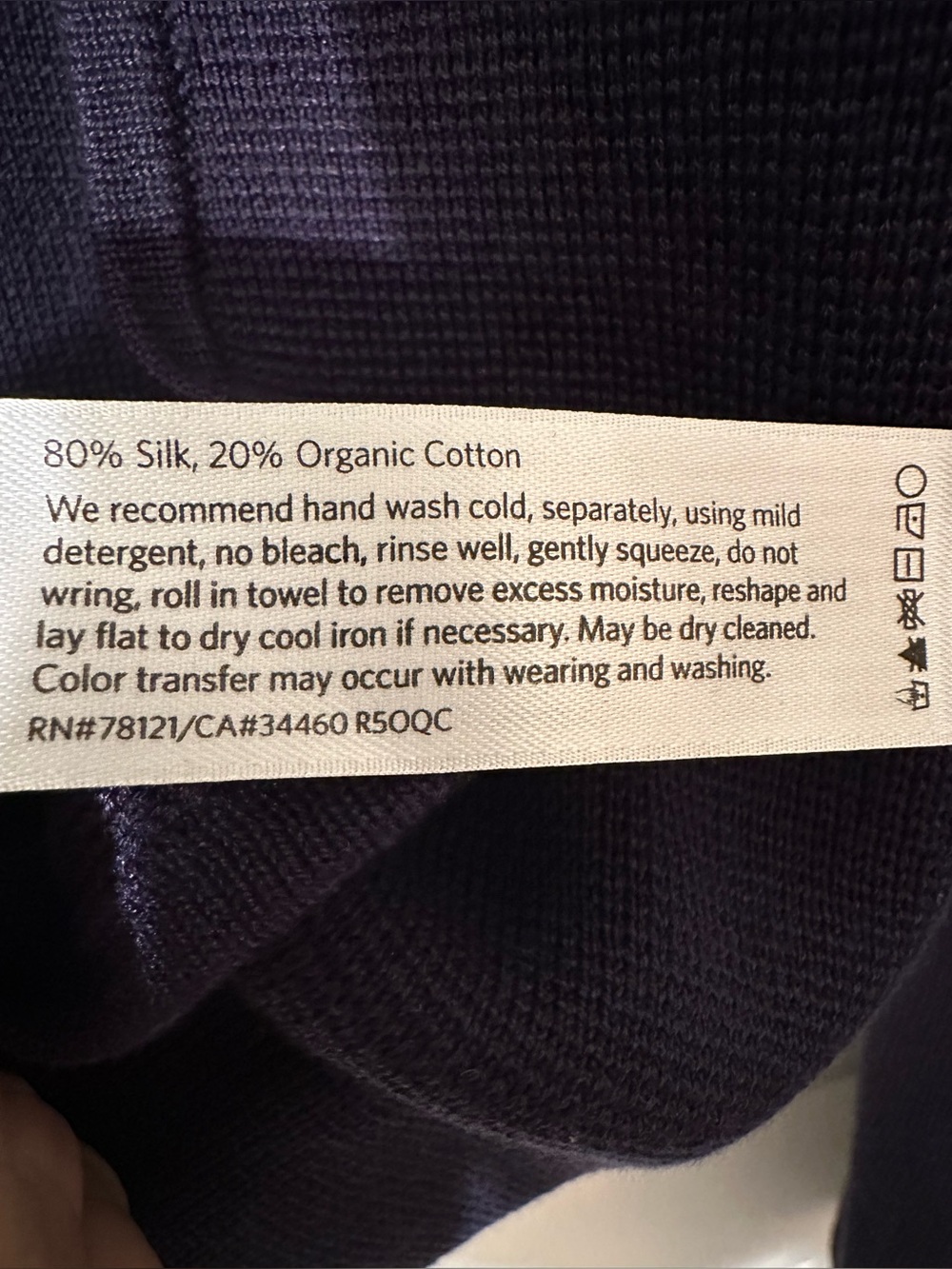 EILEEN FISHER Lrg Old Money Quiet Luxury Blue Oval Jacket Silk Organic Cotton - Picture 8 of 16